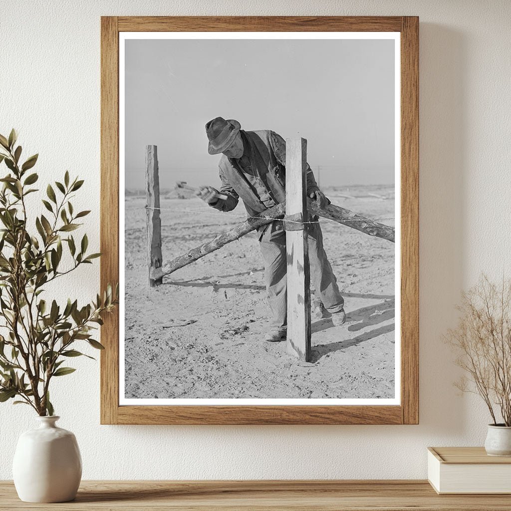 1941 Vintage Photo of Fence Construction in Idaho - Available at KNOWOL