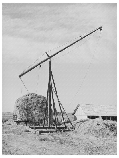 1941 Vintage Photo of Hay Stacker in Caldwell Idaho - Available at KNOWOL