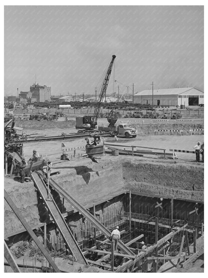 1941 Vintage Photo of San Diego Sewage Plant Construction - Available at KNOWOL