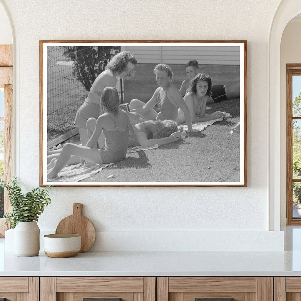 1941 Vintage Swimming Pool Scene in Caldwell Idaho - Available at KNOWOL