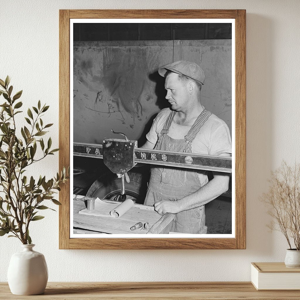 1941 Vintage Weighing Station for Bulk Wheat in Eureka Washington - Available at KNOWOL