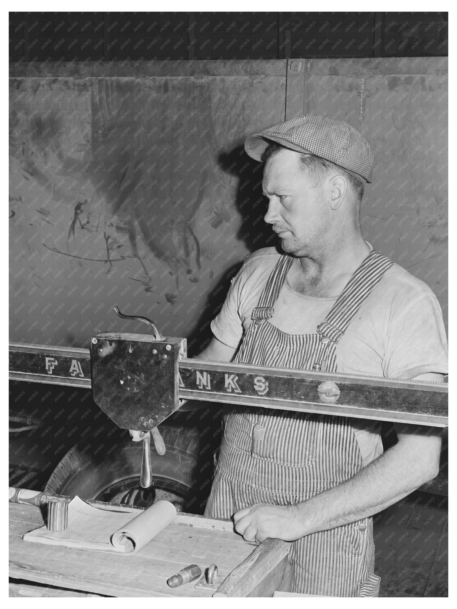 1941 Vintage Weighing Station for Bulk Wheat in Eureka Washington - Available at KNOWOL