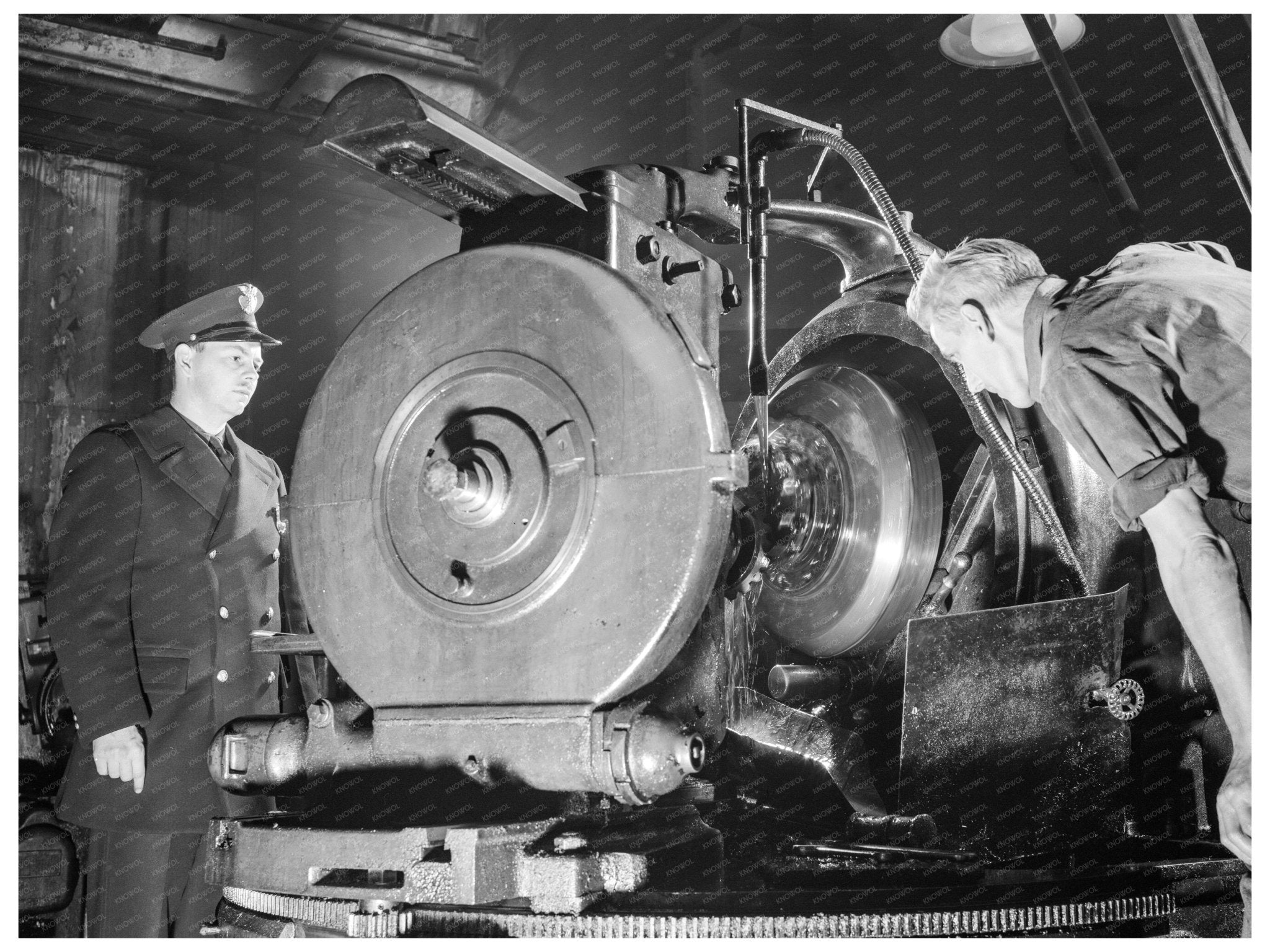 1941 Workers Assembling Rear Axles for U.S. Army Halftracks - Available at KNOWOL