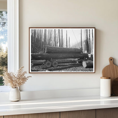 1941 Workers Loading Logs in Tillamook County Oregon - Available at KNOWOL