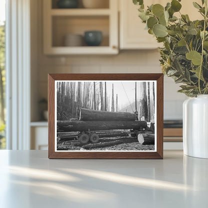 1941 Workers Loading Logs in Tillamook County Oregon - Available at KNOWOL