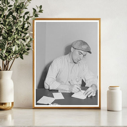 1941 Workman at Bremerton Navy Shipyards Vintage Photo - Available at KNOWOL