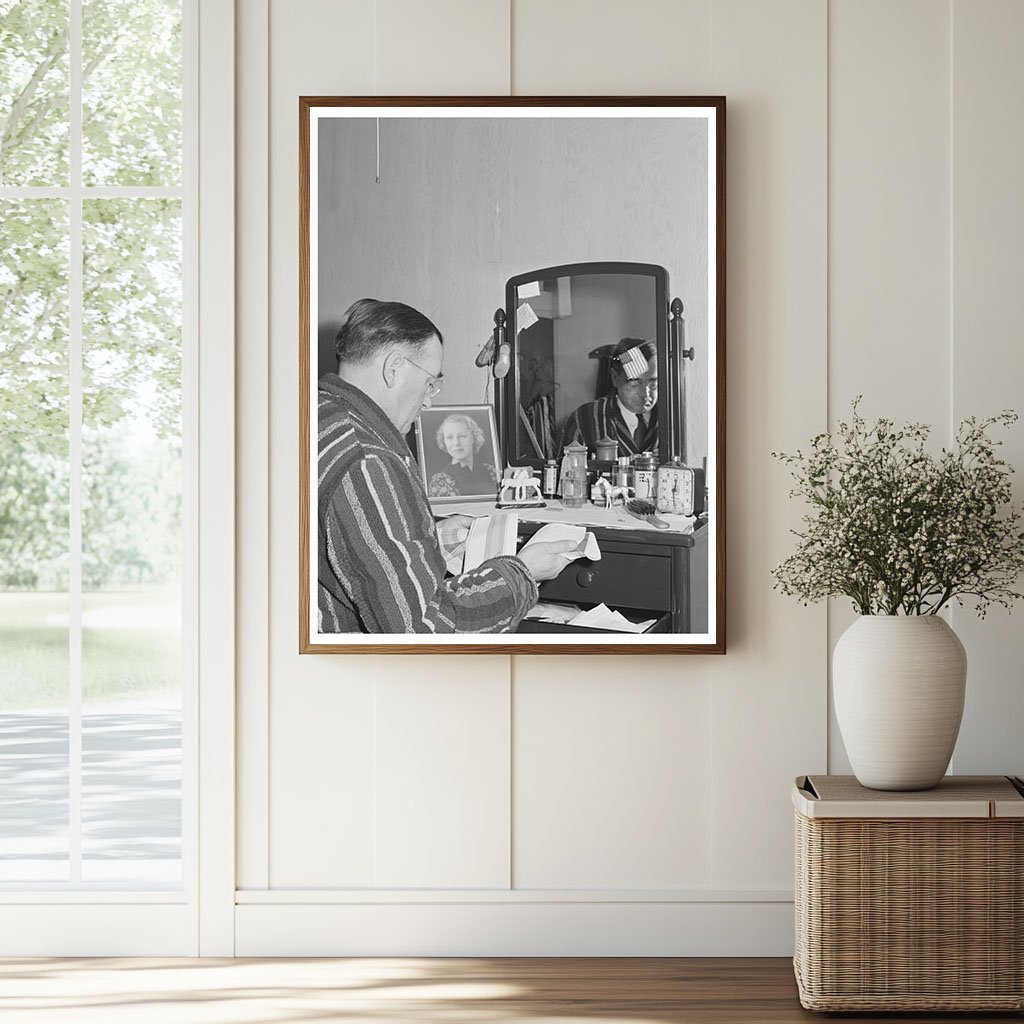 1941 Workman in Farm Security Administration Dormitory - Available at KNOWOL