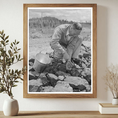 1942 Agent Collecting Samples for Metal Reserves in Oregon - Available at KNOWOL