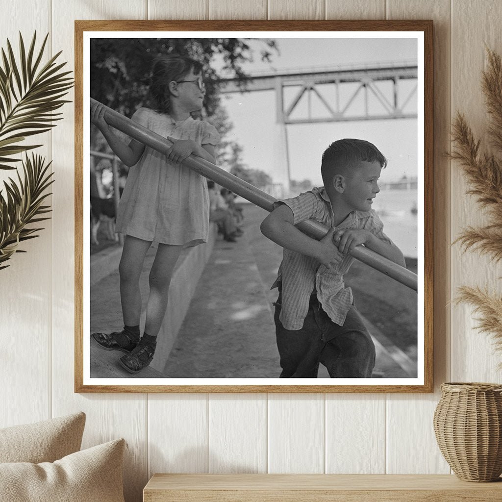 1942 Beach Day in Redding California Historical Photo - Available at KNOWOL