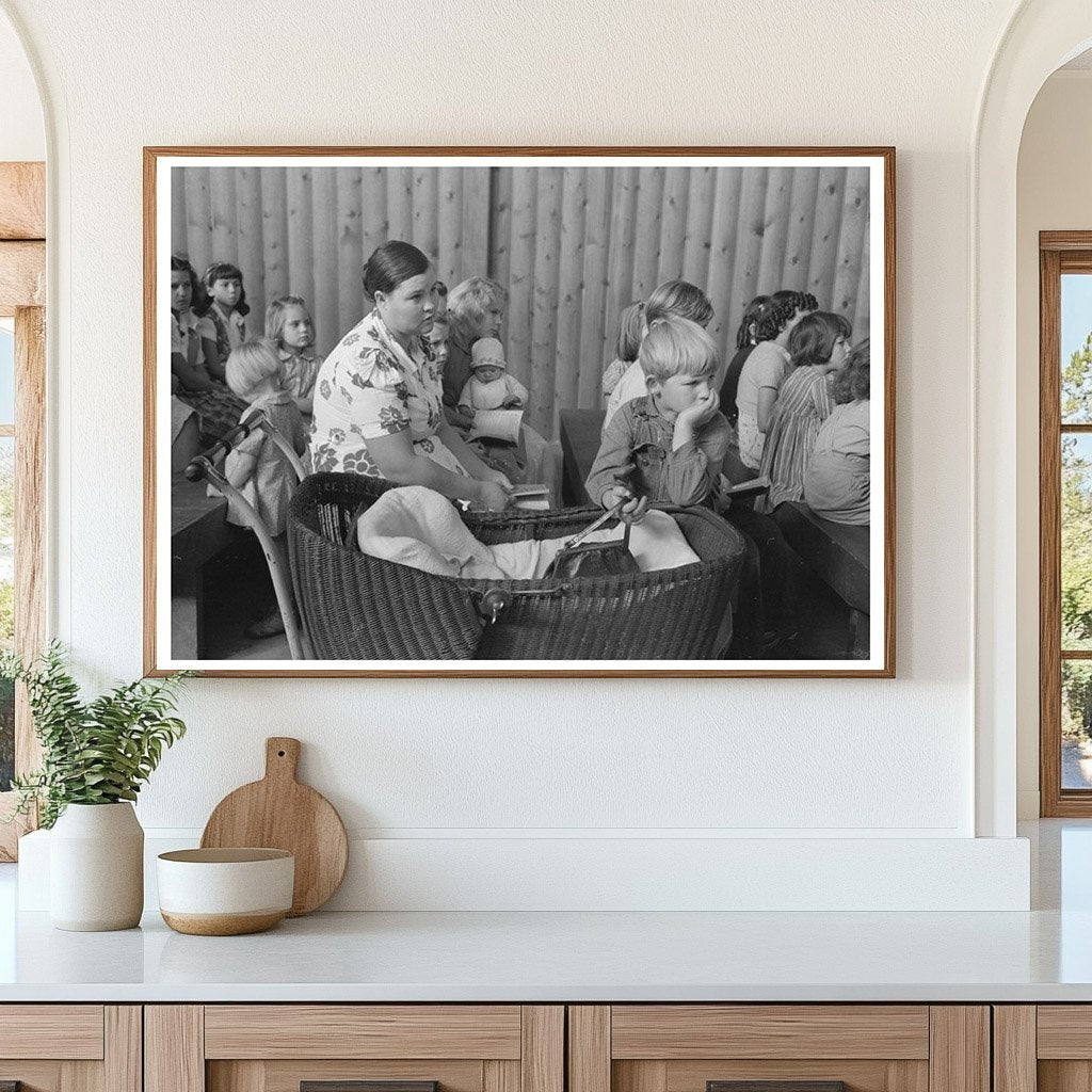 1942 Community Gathering of Farm Workers in Woodville California - Available at KNOWOL