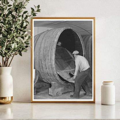 1942 Cooper Fitting Wine Cask Head in Sonoma County - Available at KNOWOL