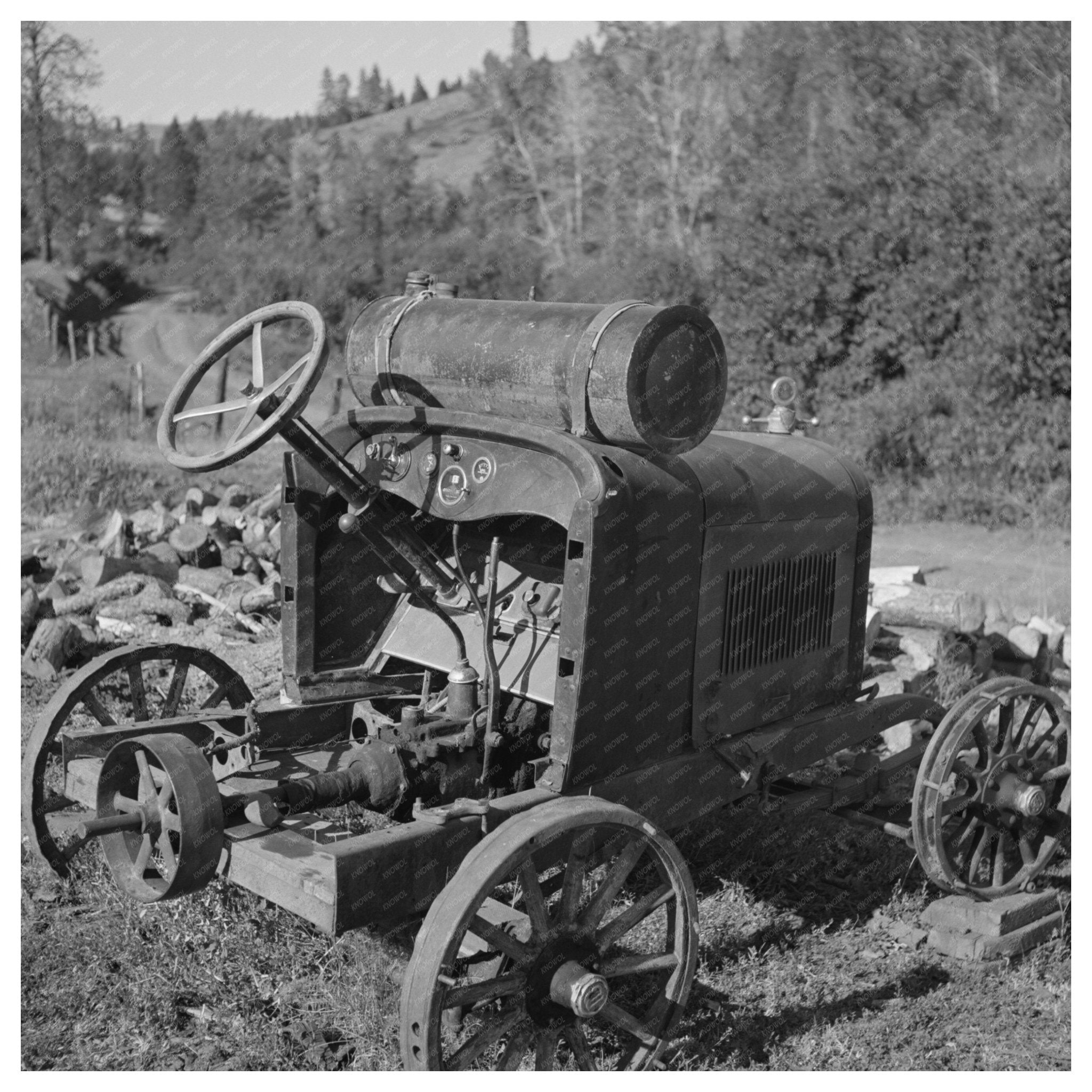 1942 Farm Machinery Power Unit from Old Automobile in Idaho - Available at KNOWOL