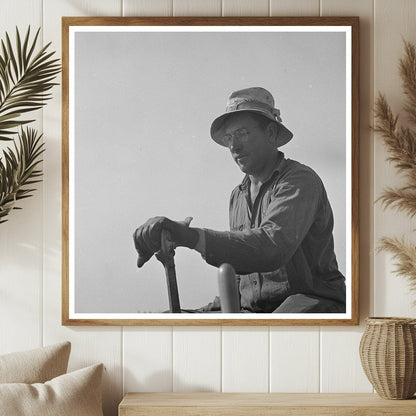 1942 Farmer Planting Peanuts in Merced County California - Available at KNOWOL