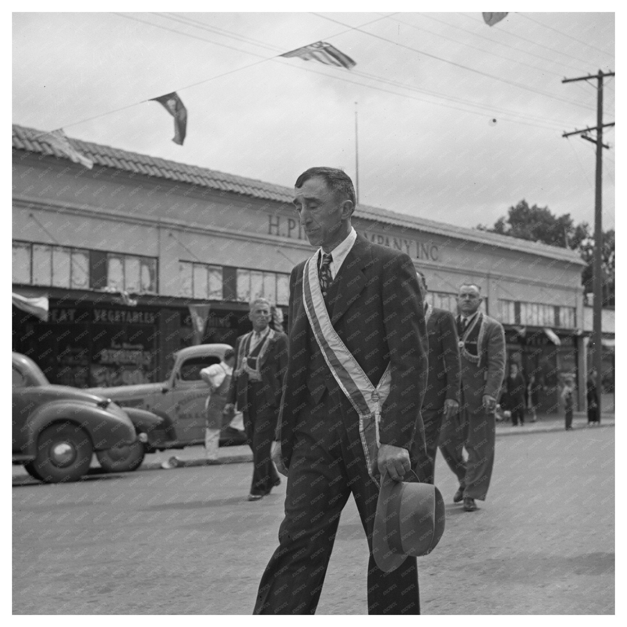 1942 Festival of the Holy Ghost Parade in Novato California - Available at KNOWOL