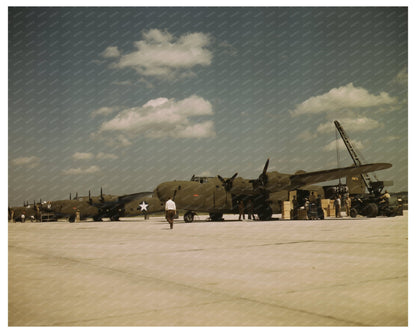 1942 Fort Worth Aircraft Plant Transport Plane Loading - Available at KNOWOL