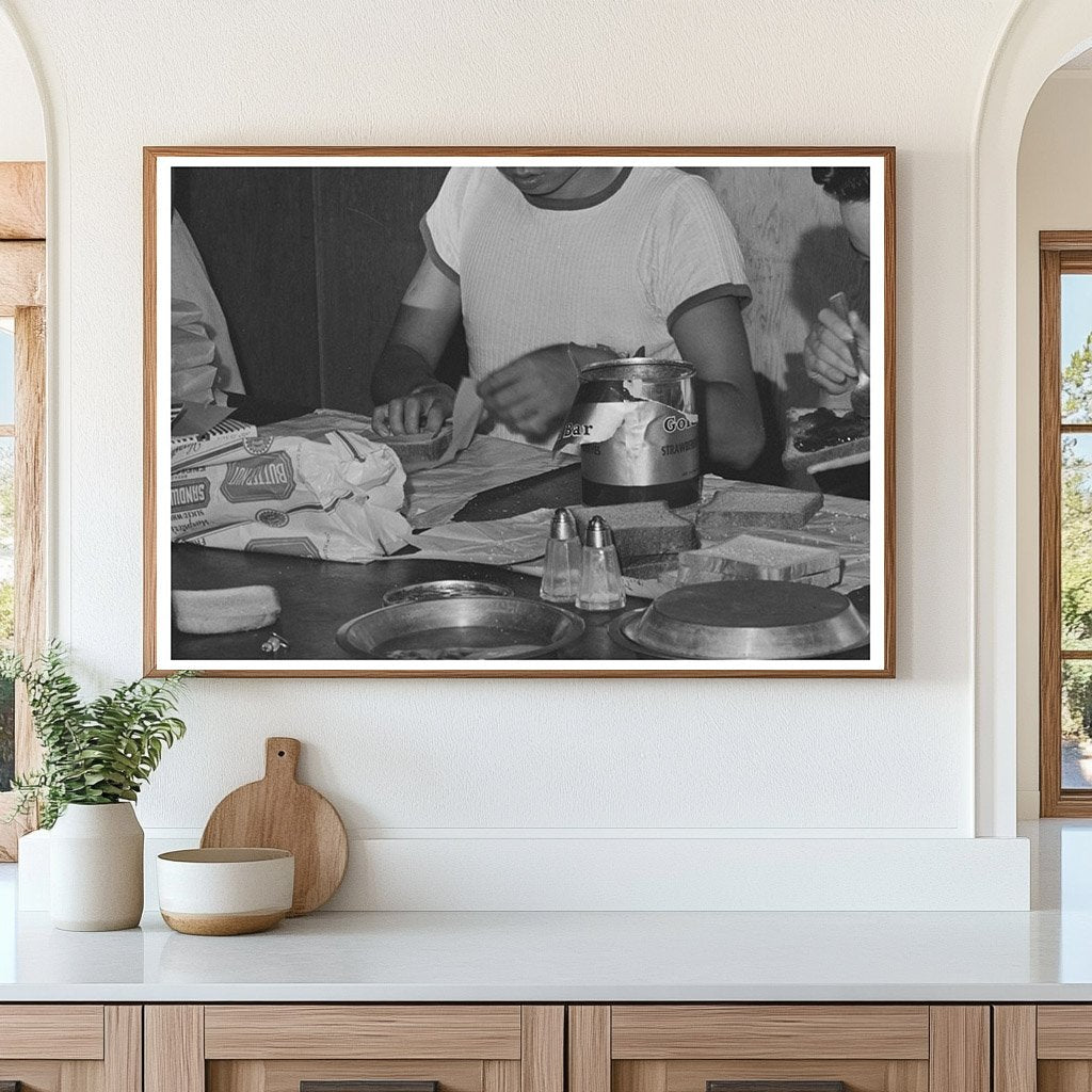 1942 Image of Lunch Prep for Japanese - American Workers Idaho - Available at KNOWOL