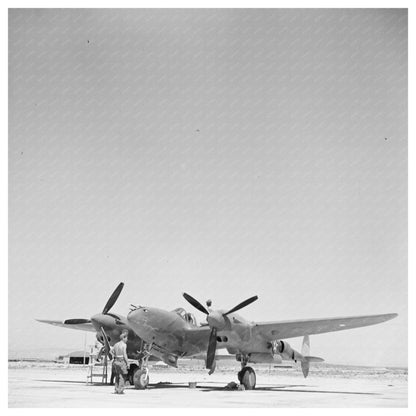 1942 Interceptor Plane at Lake Muroc California - Available at KNOWOL