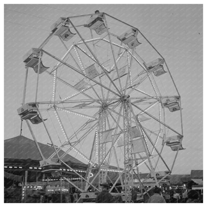 1942 Klamath Falls Carnival Ride Vintage Photograph - Available at KNOWOL