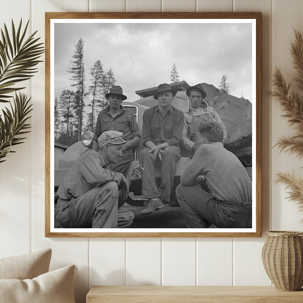 1942 Lumberjacks with Boys in Malheur National Forest Oregon - Available at KNOWOL