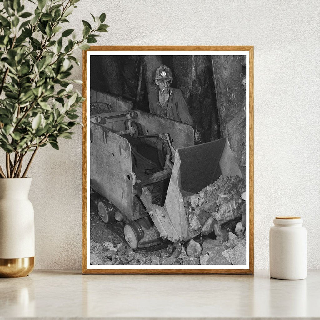 1942 Miner Operating Mucking Machine in Copper Mine - Available at KNOWOL