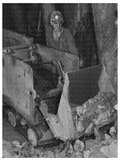 1942 Miner Operating Mucking Machine in Copper Mine - Available at KNOWOL