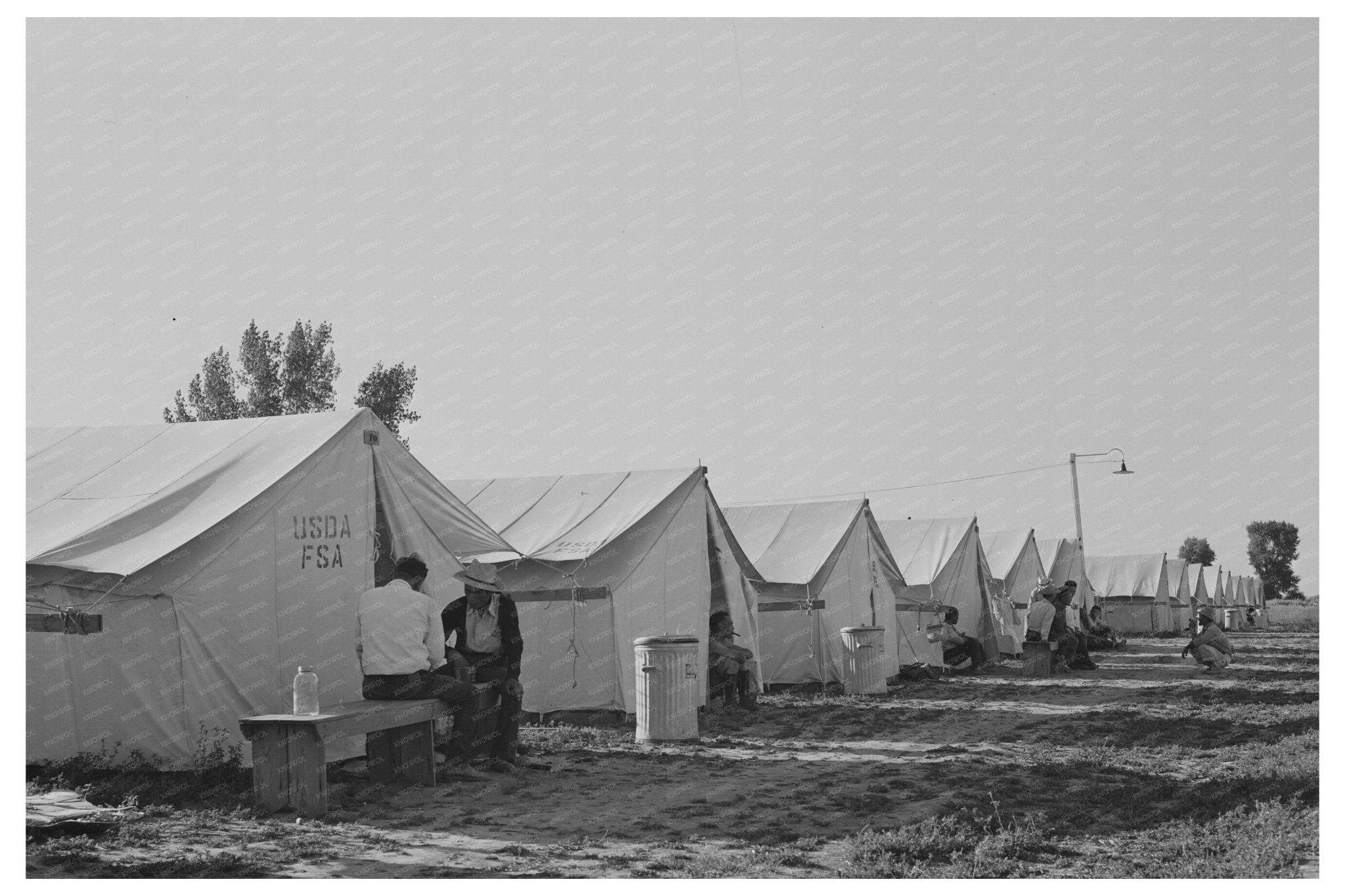 1942 Mobile Camp for Japanese Farm Workers Idaho - Available at KNOWOL