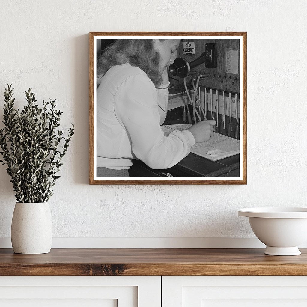 1942 Oakridge Oregon Telephone Switchboard Photo - Available at KNOWOL