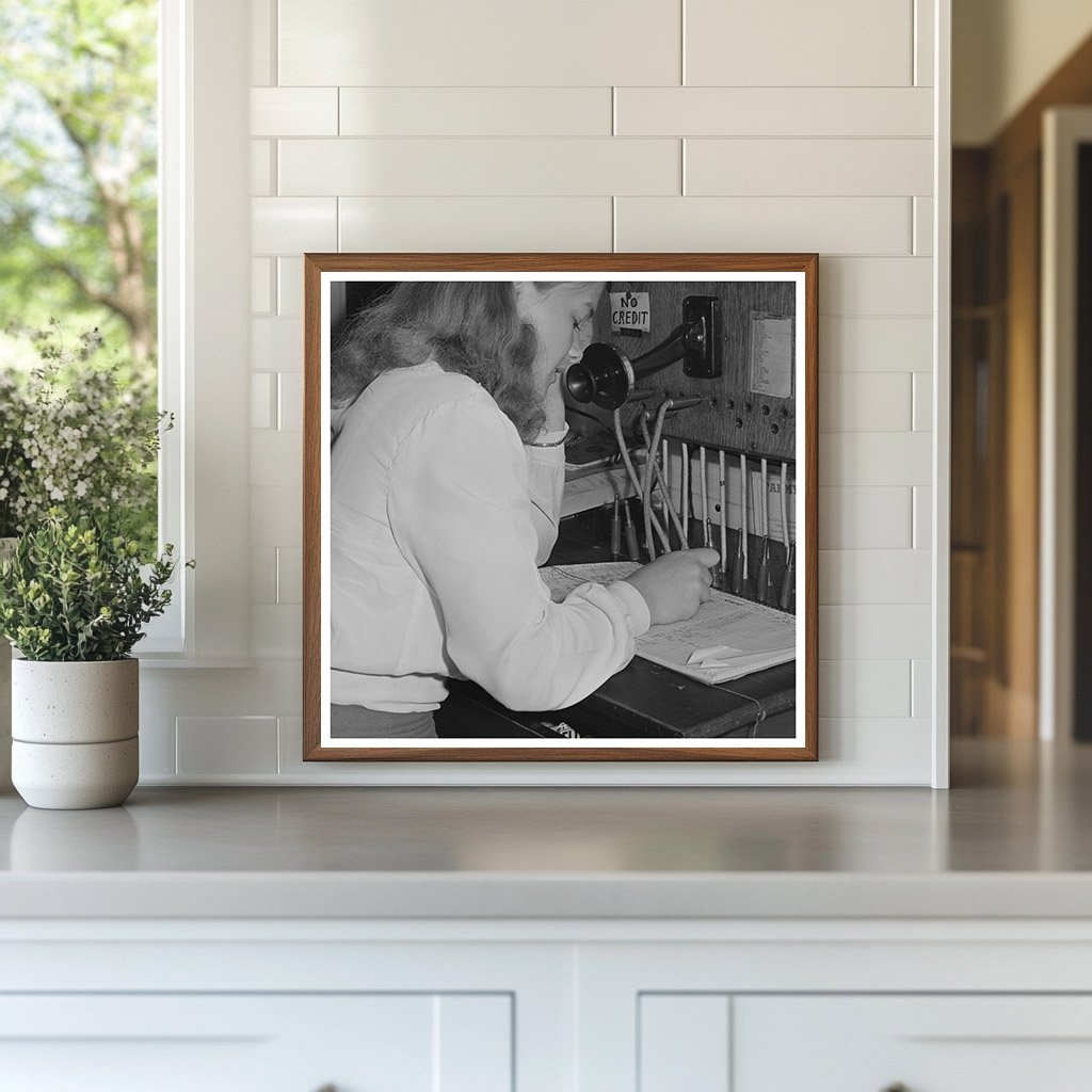 1942 Oakridge Oregon Telephone Switchboard Photo - Available at KNOWOL