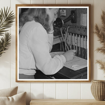 1942 Oakridge Oregon Telephone Switchboard Photo - Available at KNOWOL