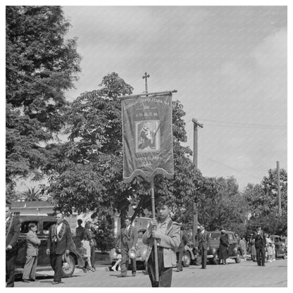 1942 Santa Clara Fiesta of the Holy Ghost Parade Image - Available at KNOWOL