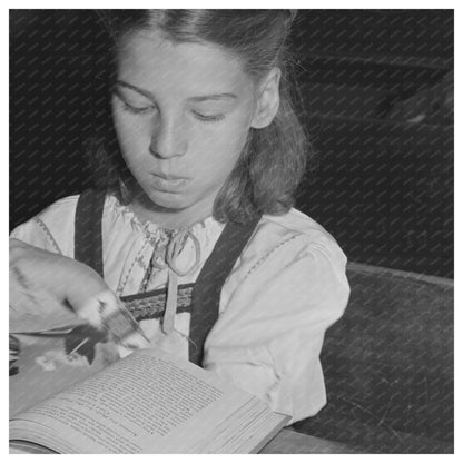 1942 Schoolgirl of Portuguese Descent San Leandro California - Available at KNOWOL