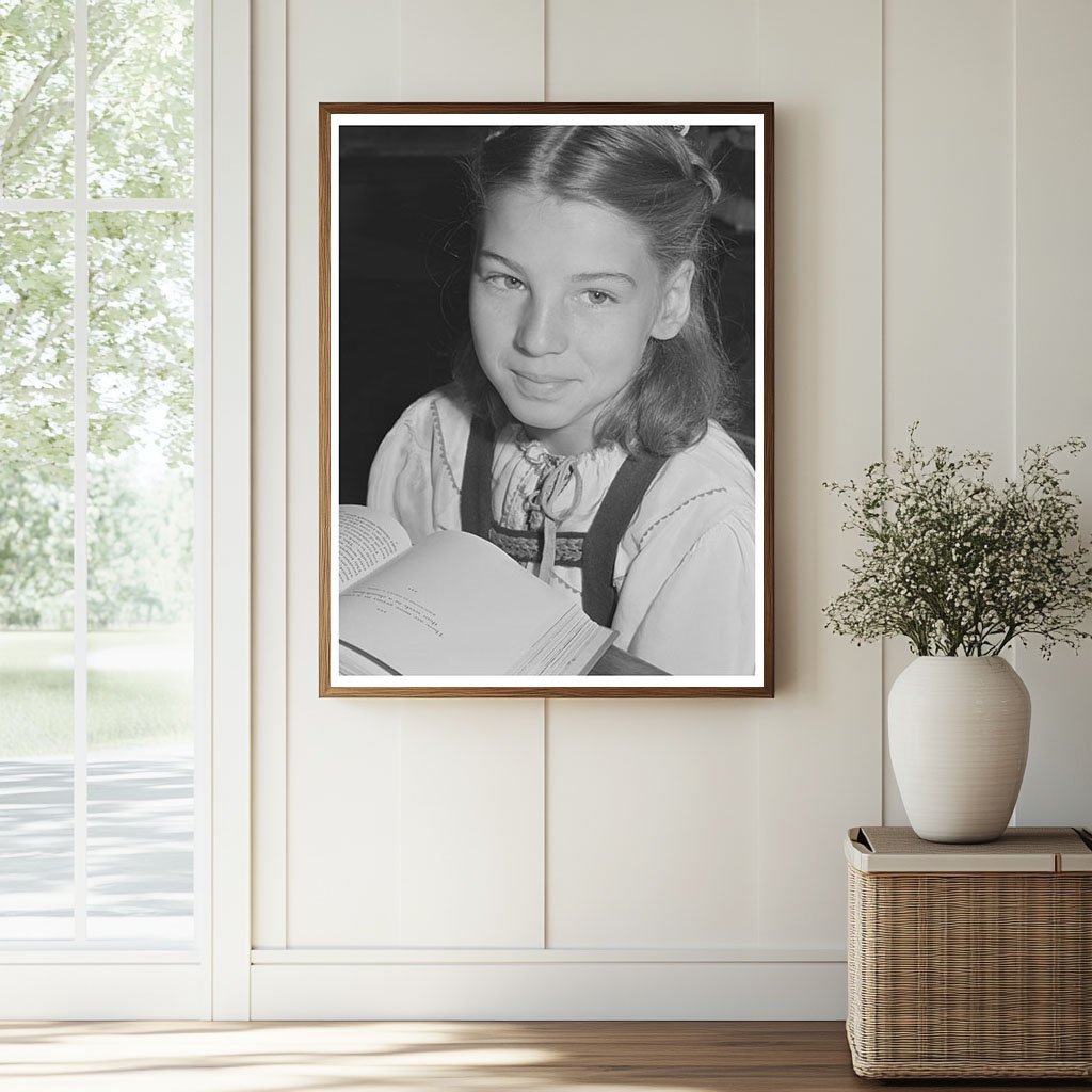 1942 Schoolgirl Portrait San Leandro California FSA/OWI Collection - Available at KNOWOL