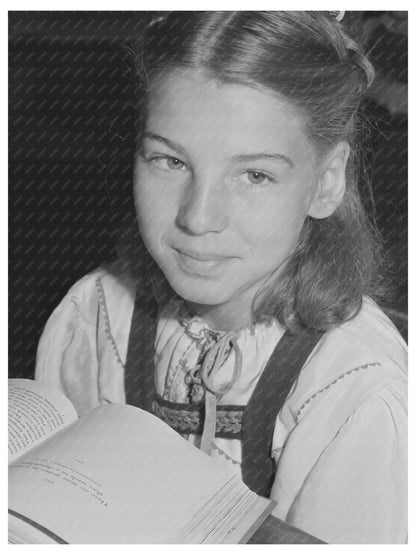 1942 Schoolgirl Portrait San Leandro California FSA/OWI Collection - Available at KNOWOL