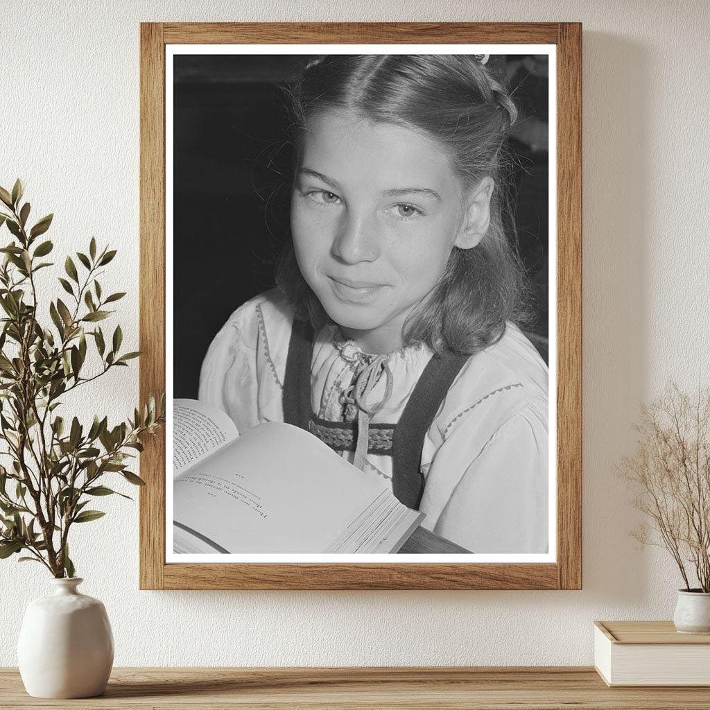 1942 Schoolgirl Portrait San Leandro California FSA/OWI Collection - Available at KNOWOL