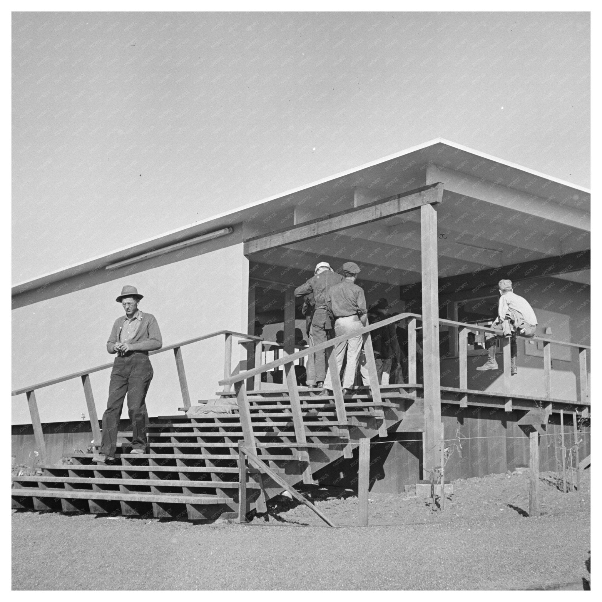 1942 Shipyard Workmen at Vallejo California Dormitories - Available at KNOWOL