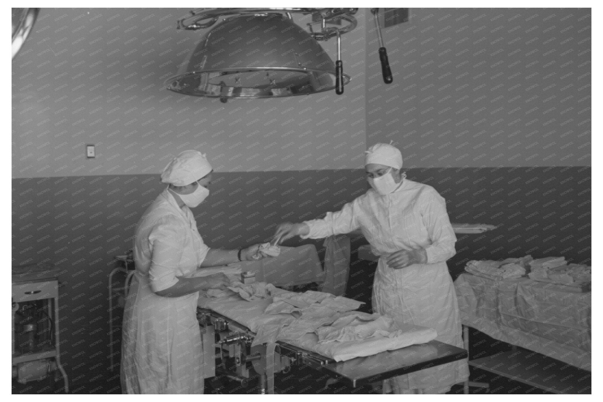 1942 Surgery Preparations at Cairns General Hospital Arizona - Available at KNOWOL