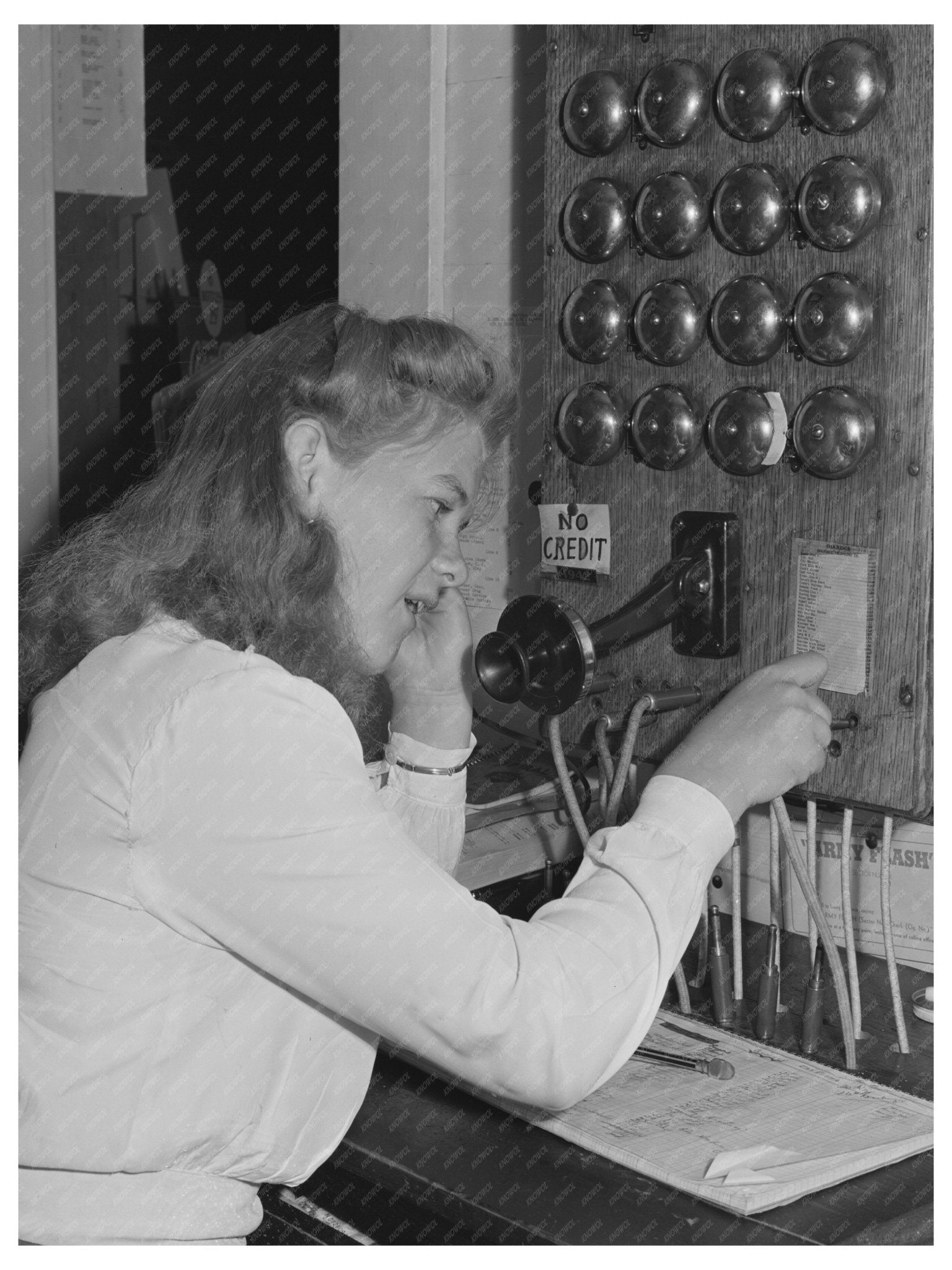 1942 Telephone Switchboard in Oakridge Oregon - Available at KNOWOL