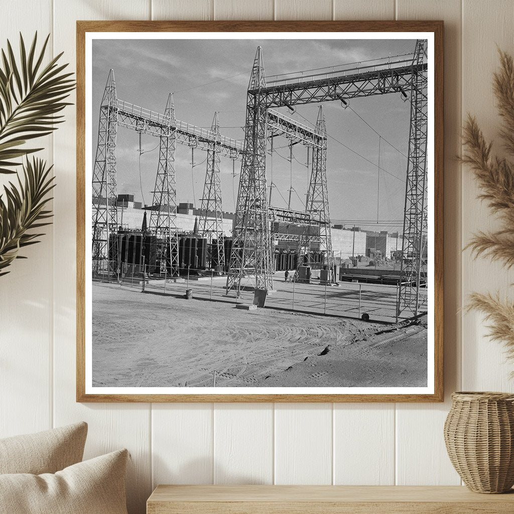 1942 Transmission Towers in Las Vegas Powering Wartime Efforts - Available at KNOWOL