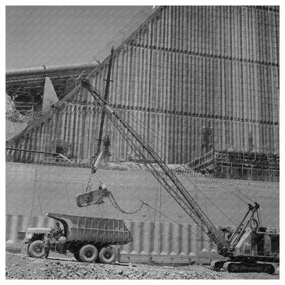 1942 Truck Loading Excavated Dirt near Shasta Dam - Available at KNOWOL