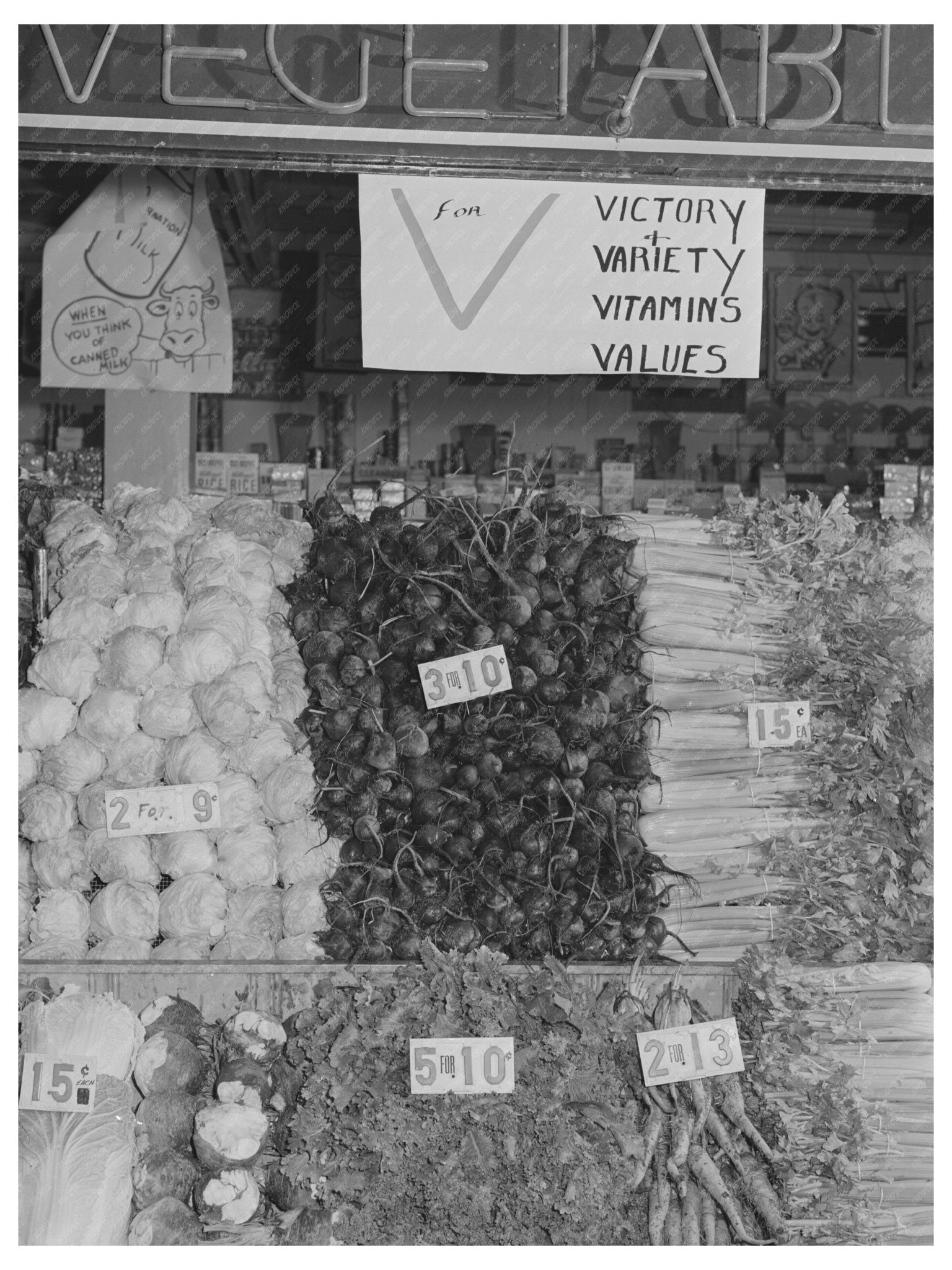 1942 Vegetable Stand in Porterville California - Available at KNOWOL