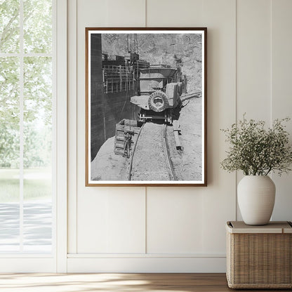 1942 Vintage Car on Circular Track at Shasta Dam California - Available at KNOWOL