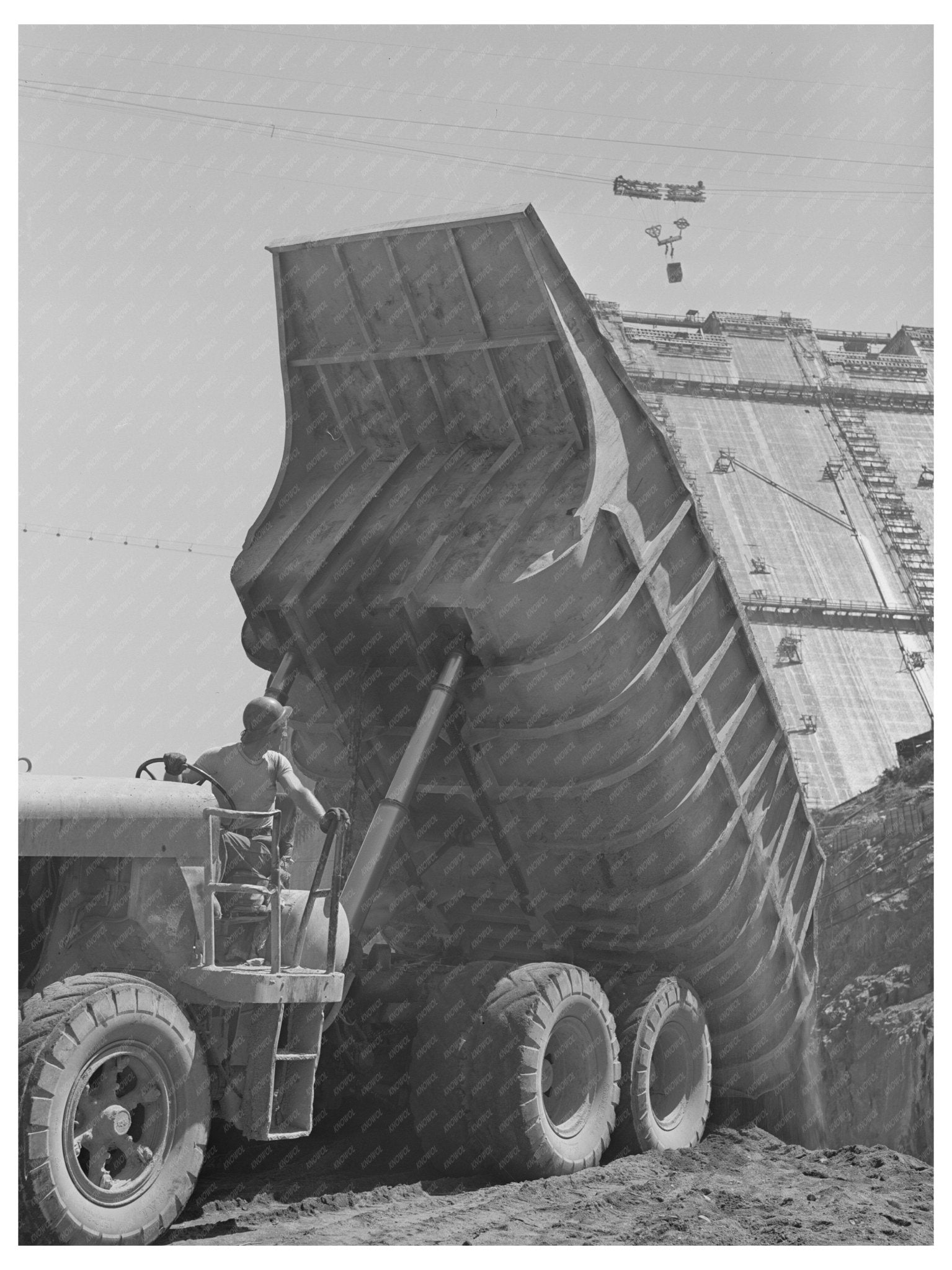 1942 Vintage Dump Truck at Shasta Dam California - Available at KNOWOL