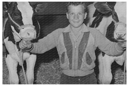 1942 Vintage Farmer and Bull at Imperial County Fair - Available at KNOWOL