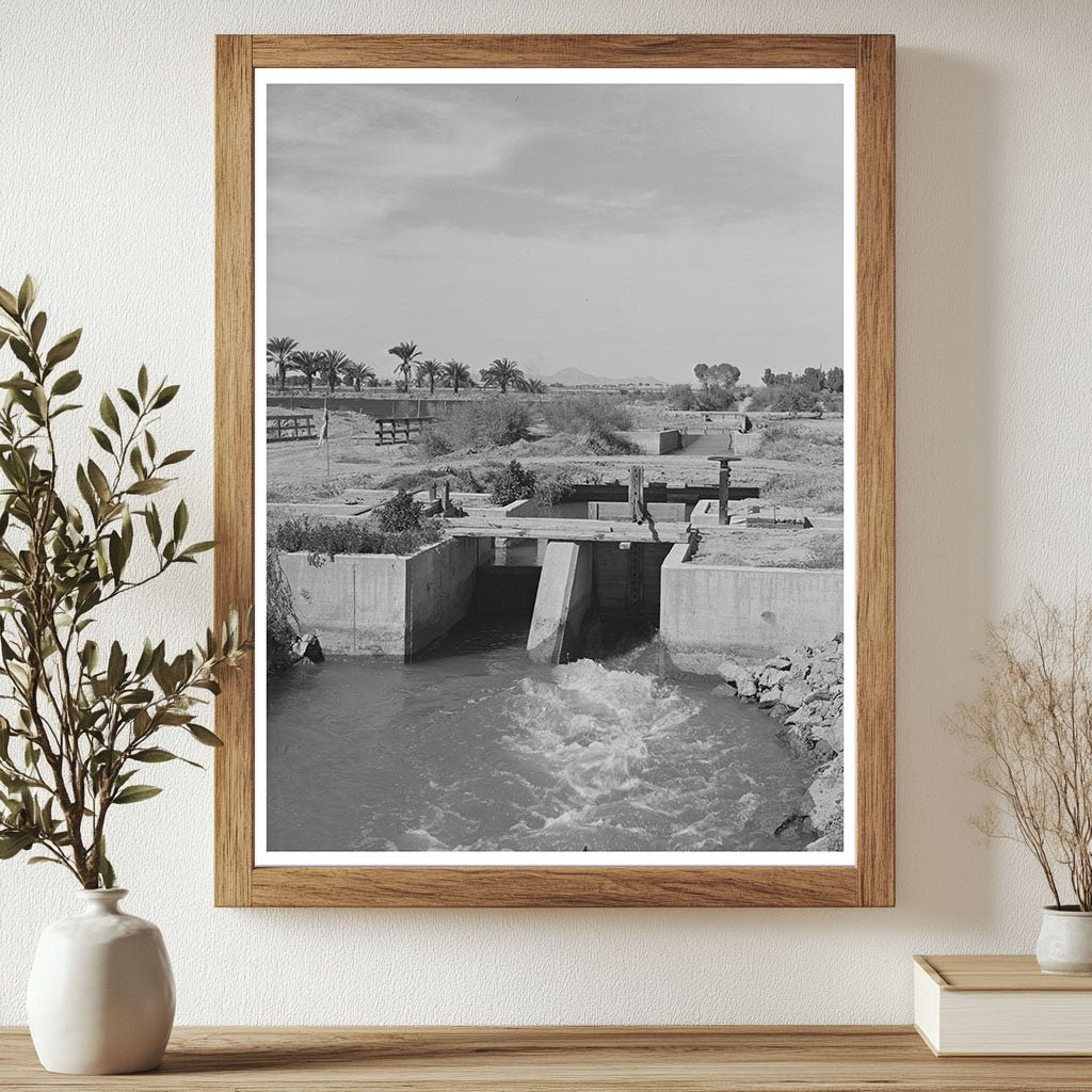 1942 Vintage Image of Irrigation Ditch in Imperial County - Available at KNOWOL