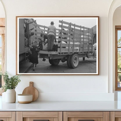 1942 Vintage Image of Japanese - American Evacuation Train - Available at KNOWOL