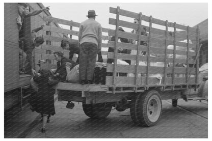 1942 Vintage Image of Japanese - American Evacuation Train - Available at KNOWOL