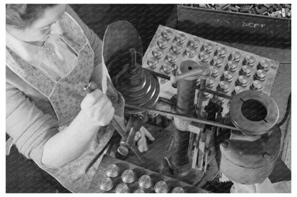 1942 Vintage Image of Schick Inc. Workers Manufacturing Parts - Available at KNOWOL