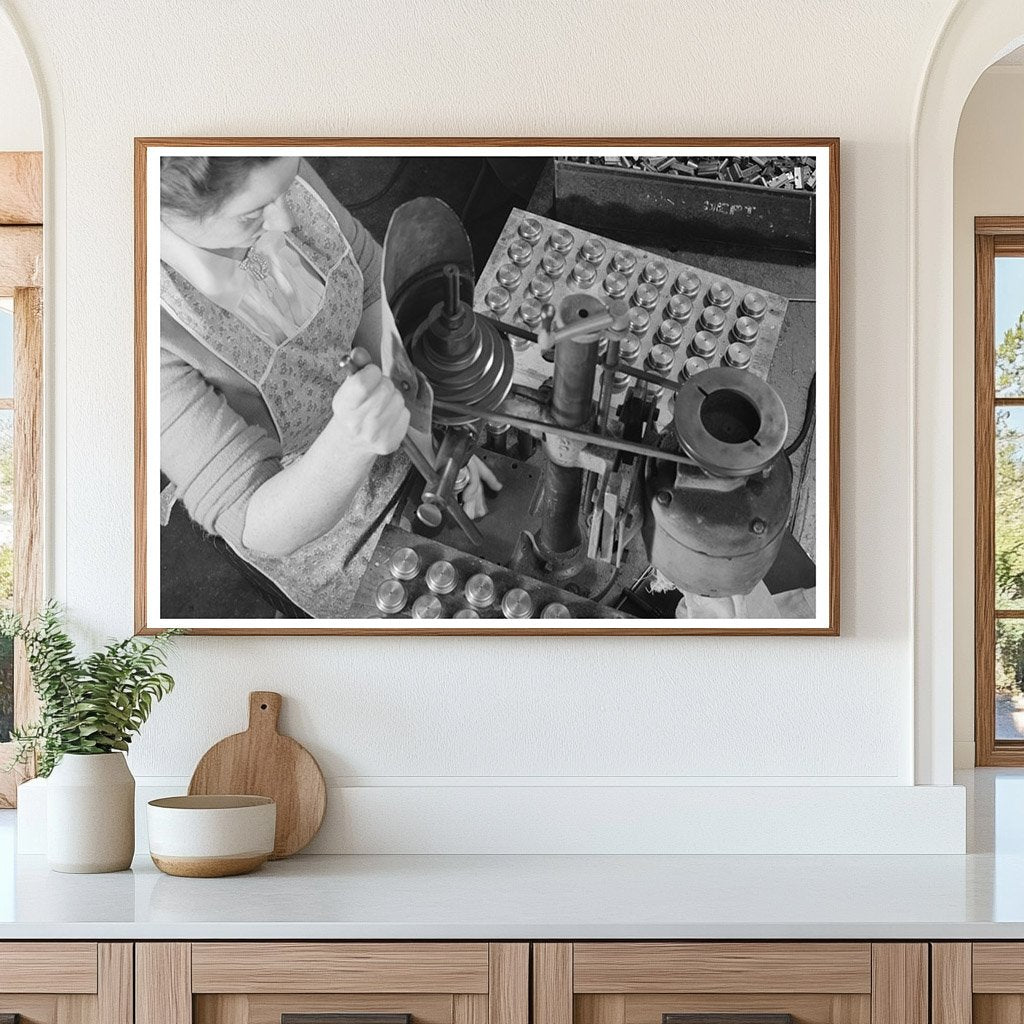 1942 Vintage Image of Schick Inc. Workers Manufacturing Parts - Available at KNOWOL