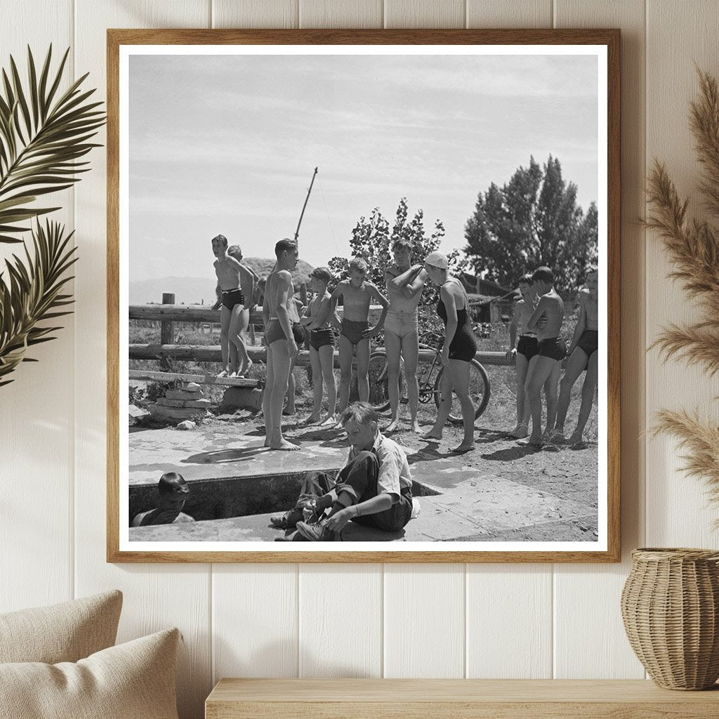 1942 Vintage Image of Swimming in Rupert Idaho - Available at KNOWOL