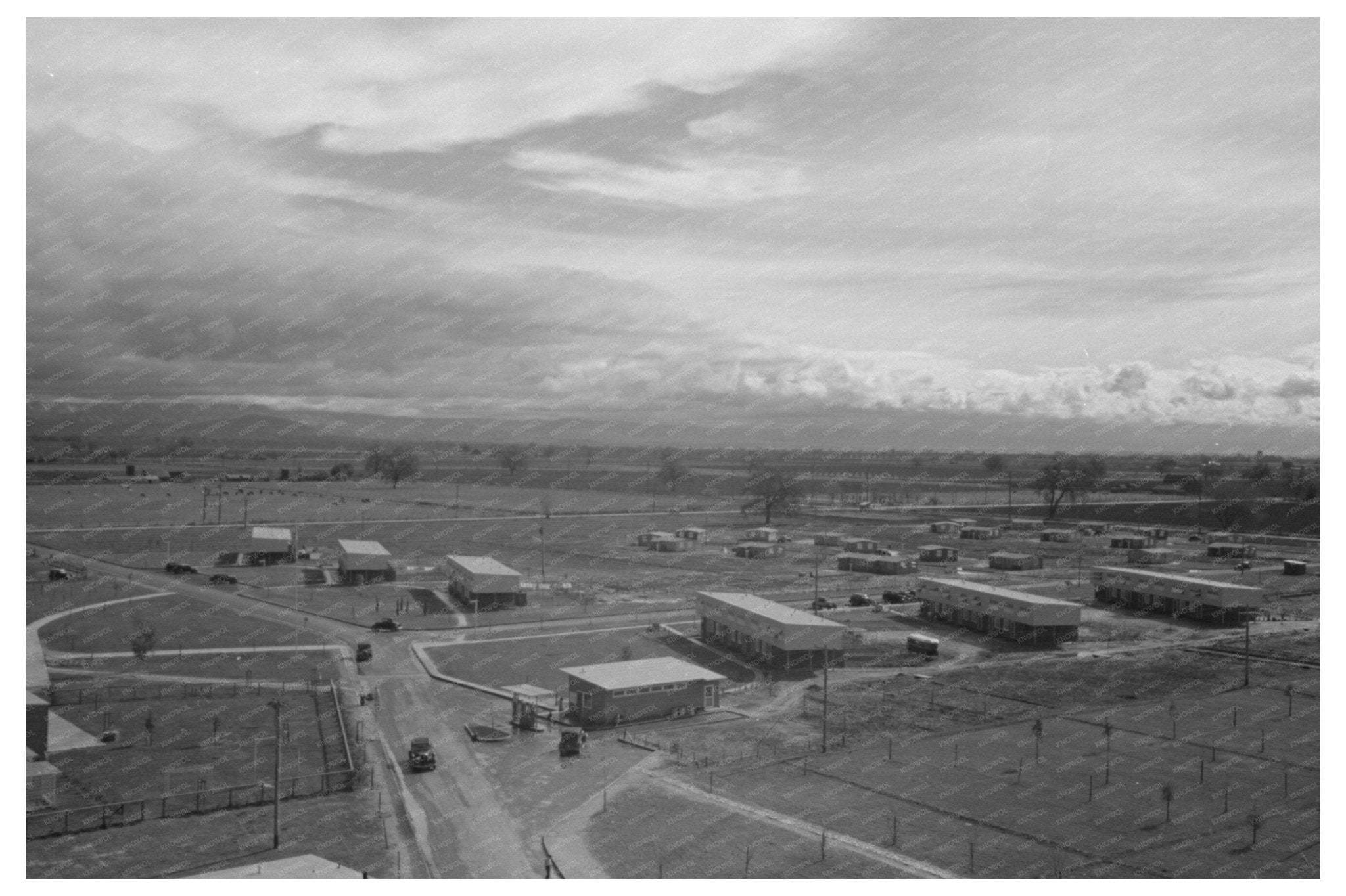 1942 Vintage Photo of Farm Worker Housing in Woodville CA - Available at KNOWOL